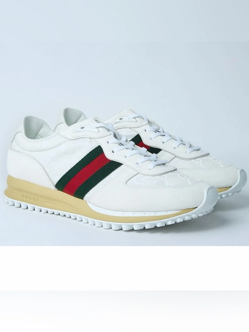 GUCCI Re-Motion web stripe low top sneakers